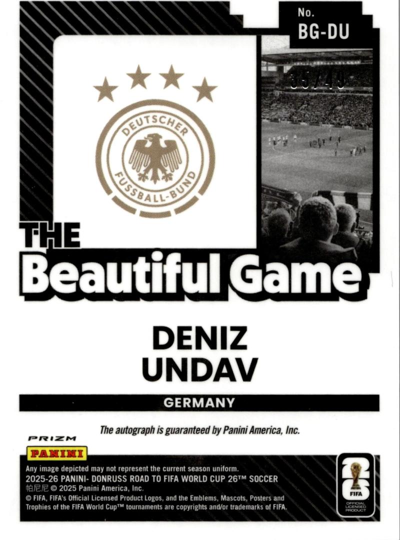 Rückseite – Panini Donruss Road to World Cup 26