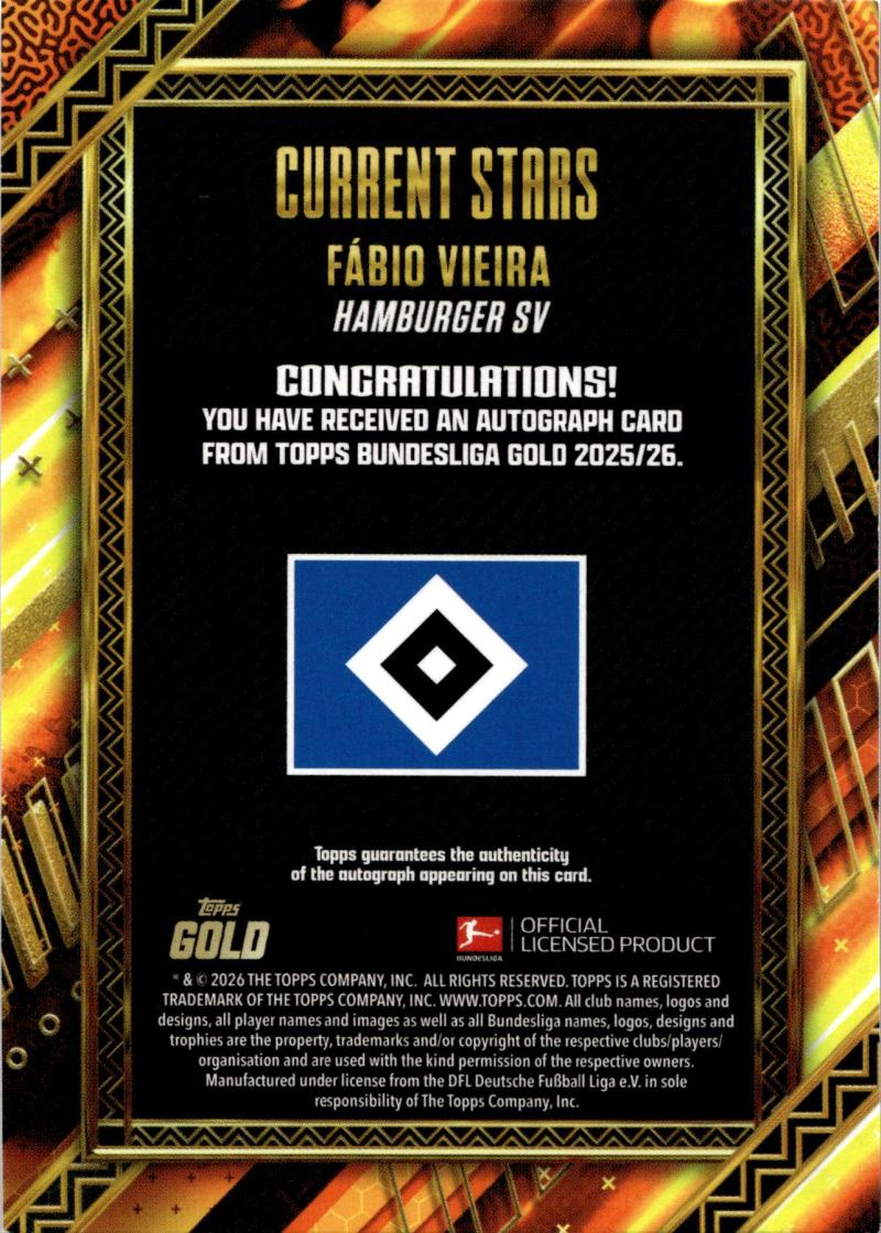 Back - Topps Gold Bundesliga