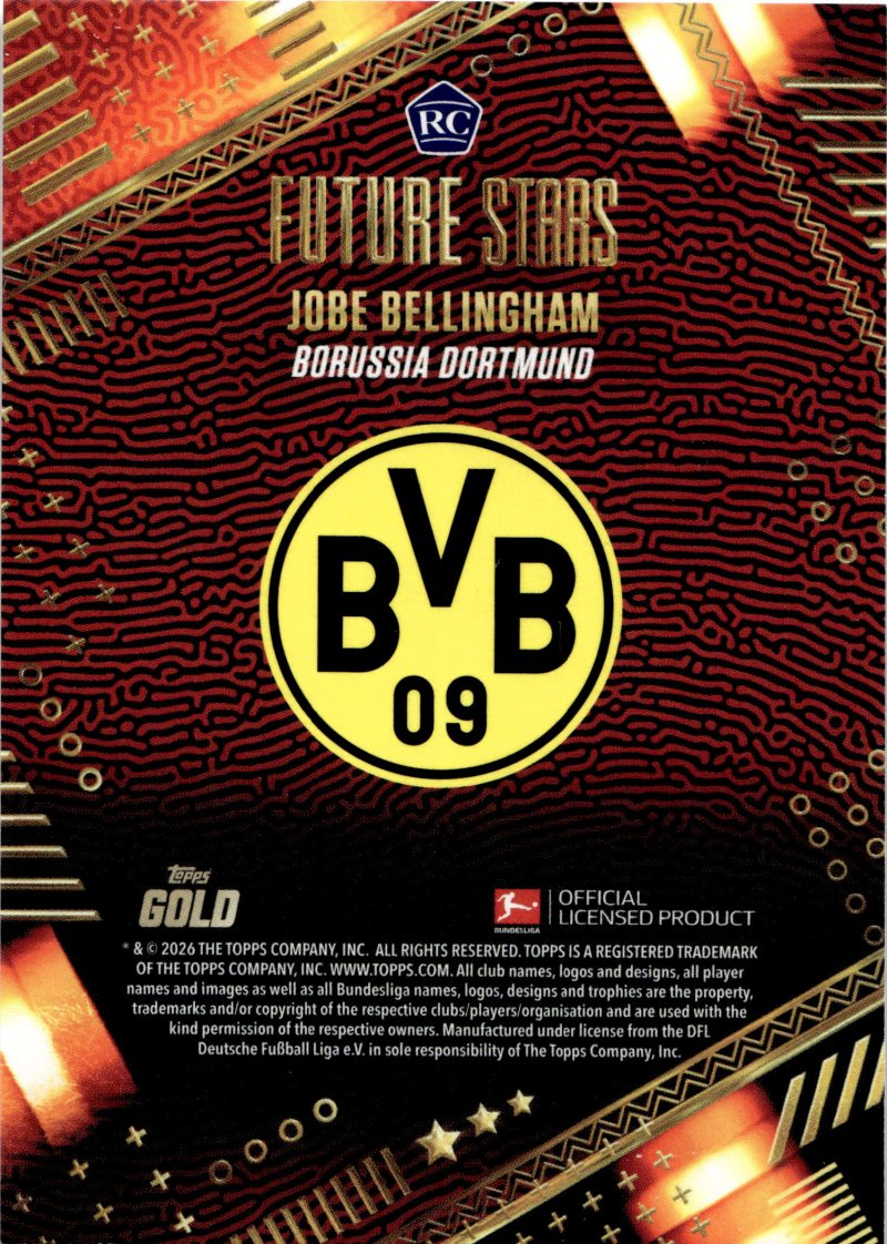 Rückseite – Topps Gold Bundesliga
