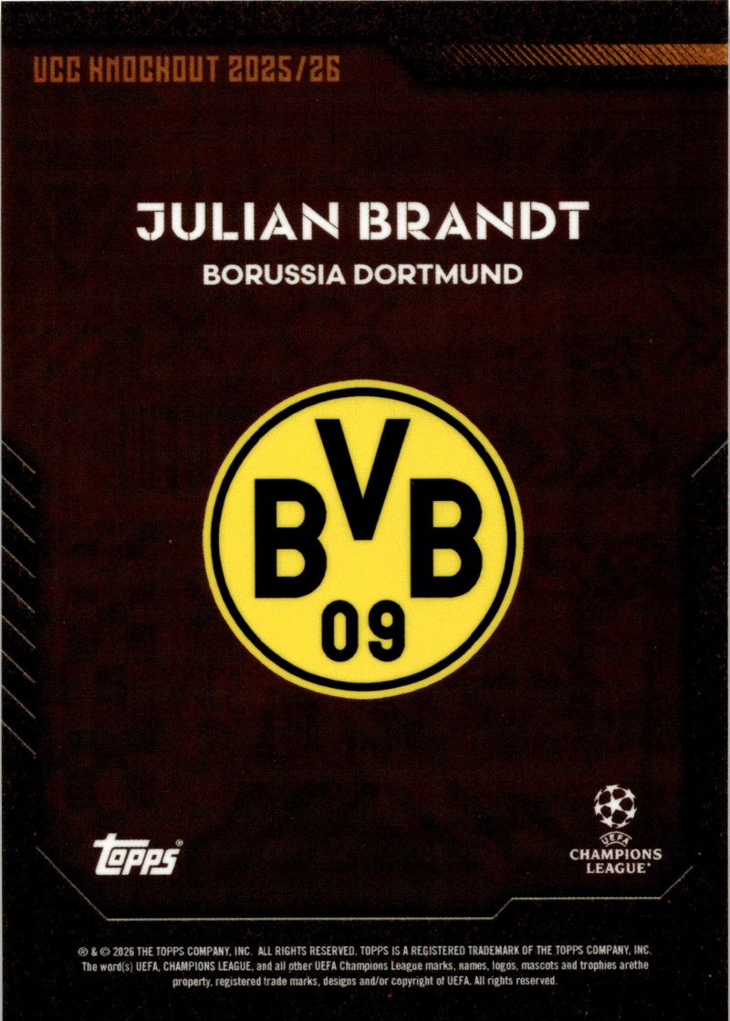 Rückseite – Topps UCC Knockout