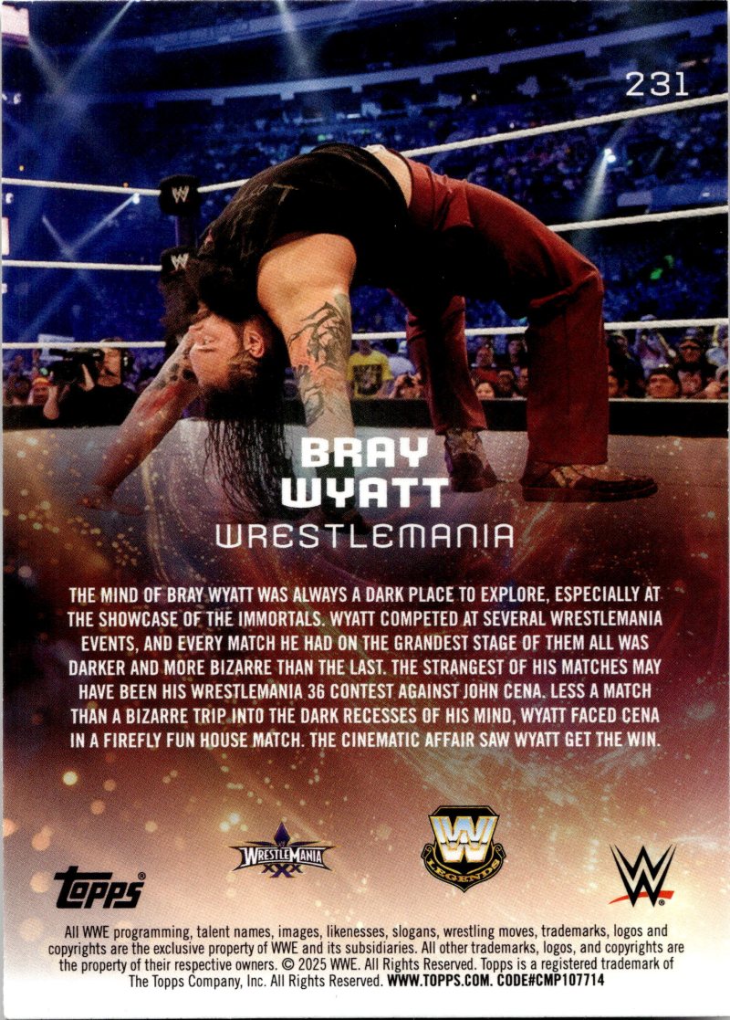 Rückseite – Topps Universe WWE