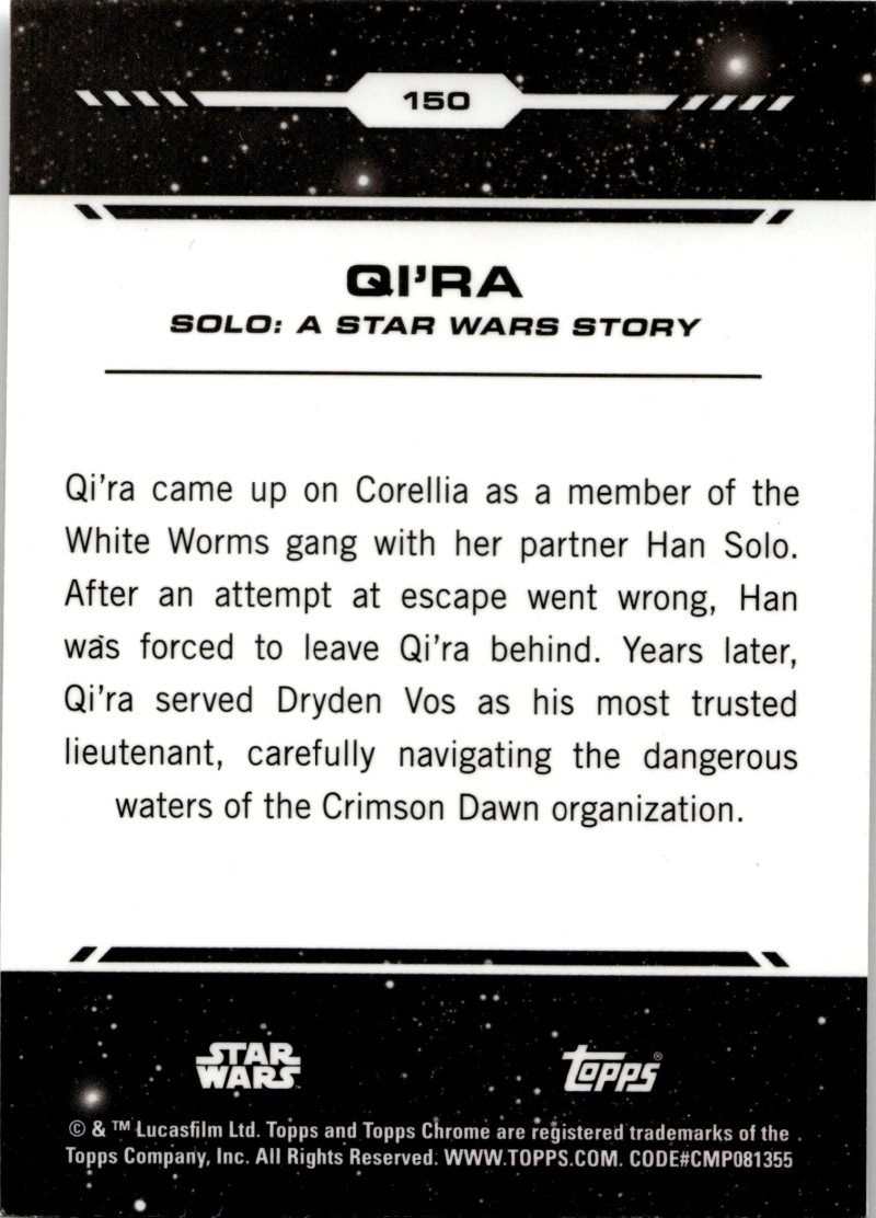 Rückseite – Topps Chrome Star Wars