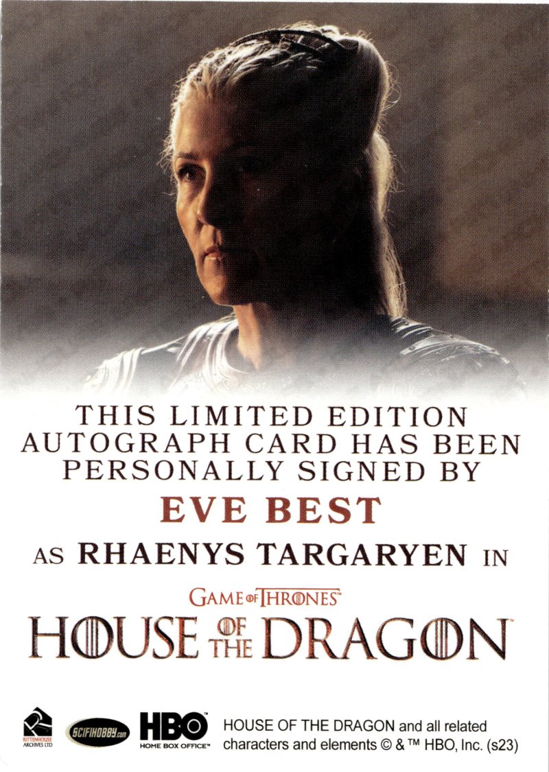 Rückseite – Game of Thrones House of the Dragon S1