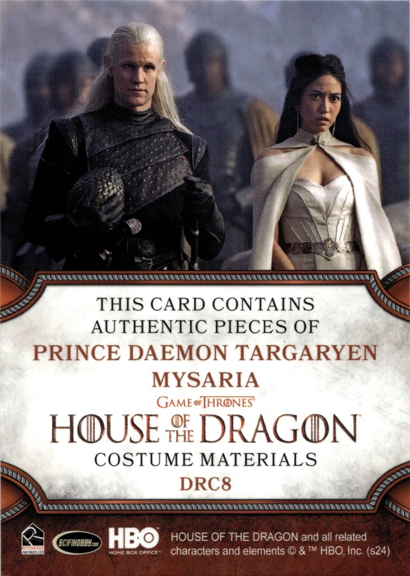 Rückseite – Game of Thrones House of the Dragon S1