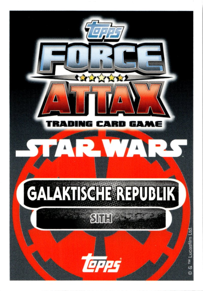 Rückseite – Topps Star Wars Galaktische Republik