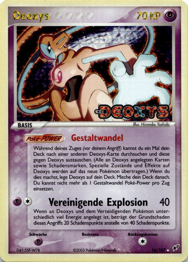 Pokemon EX GER Deoxys