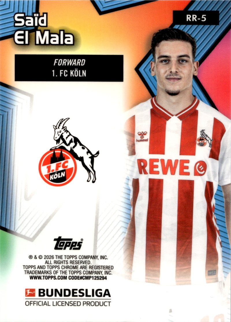 Rückseite – Topps Chrome Bundesliga