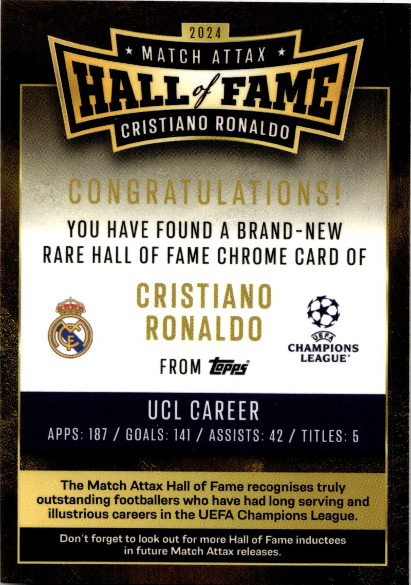 Rückseite – Topps Match Attax