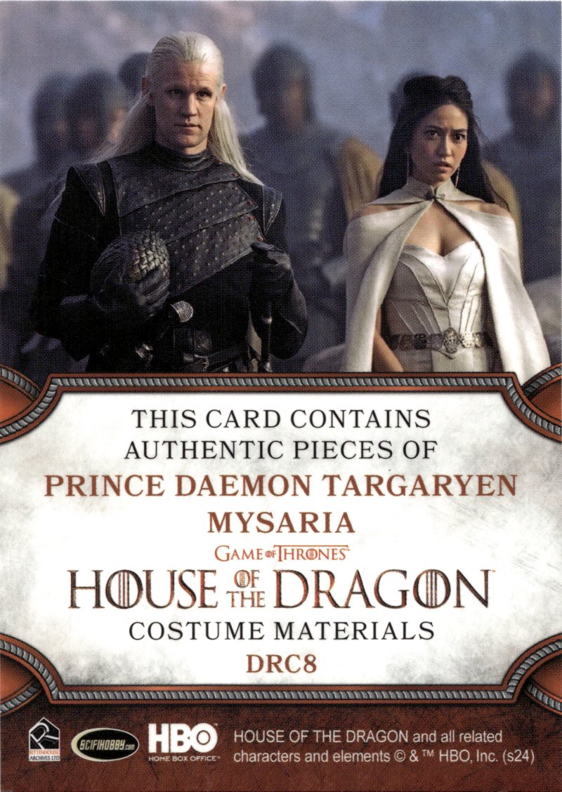 Rückseite – Game of Thrones House of the Dragon S1