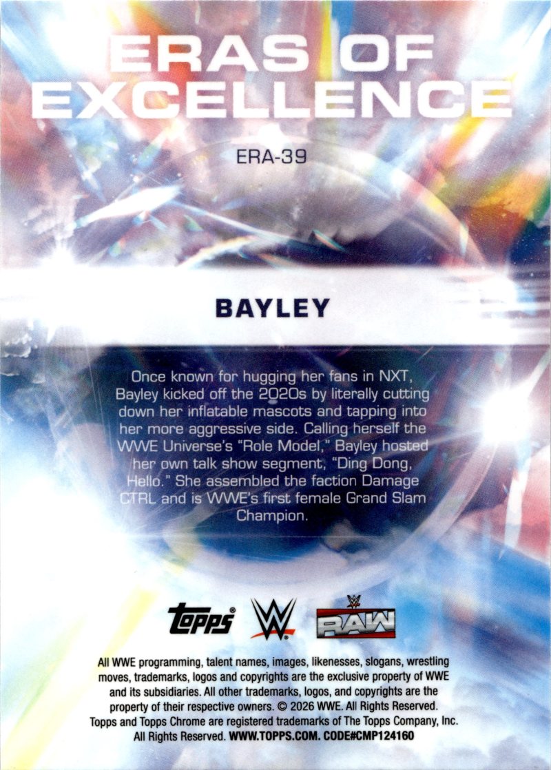 Rückseite – Topps Chrome WWE
