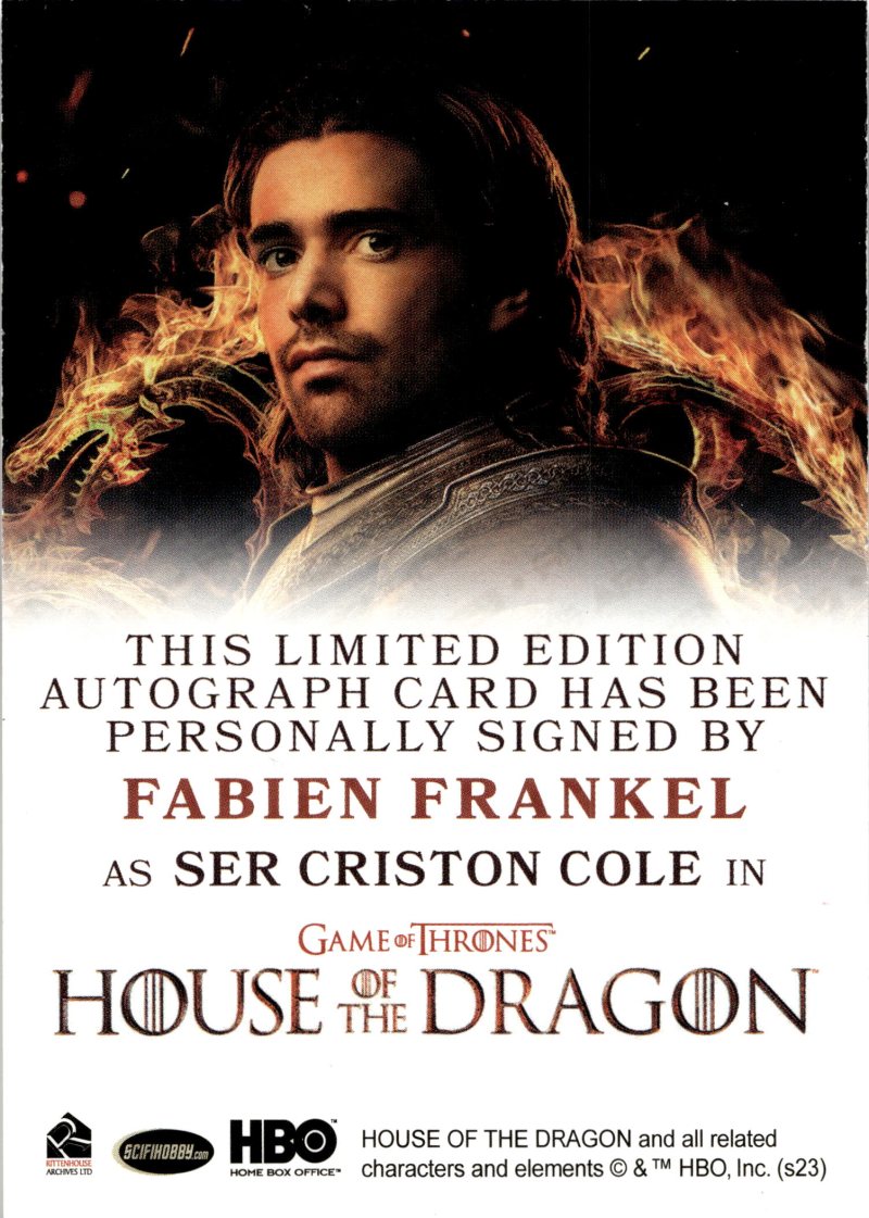 Rückseite – Game of Thrones House of the Dragon S1