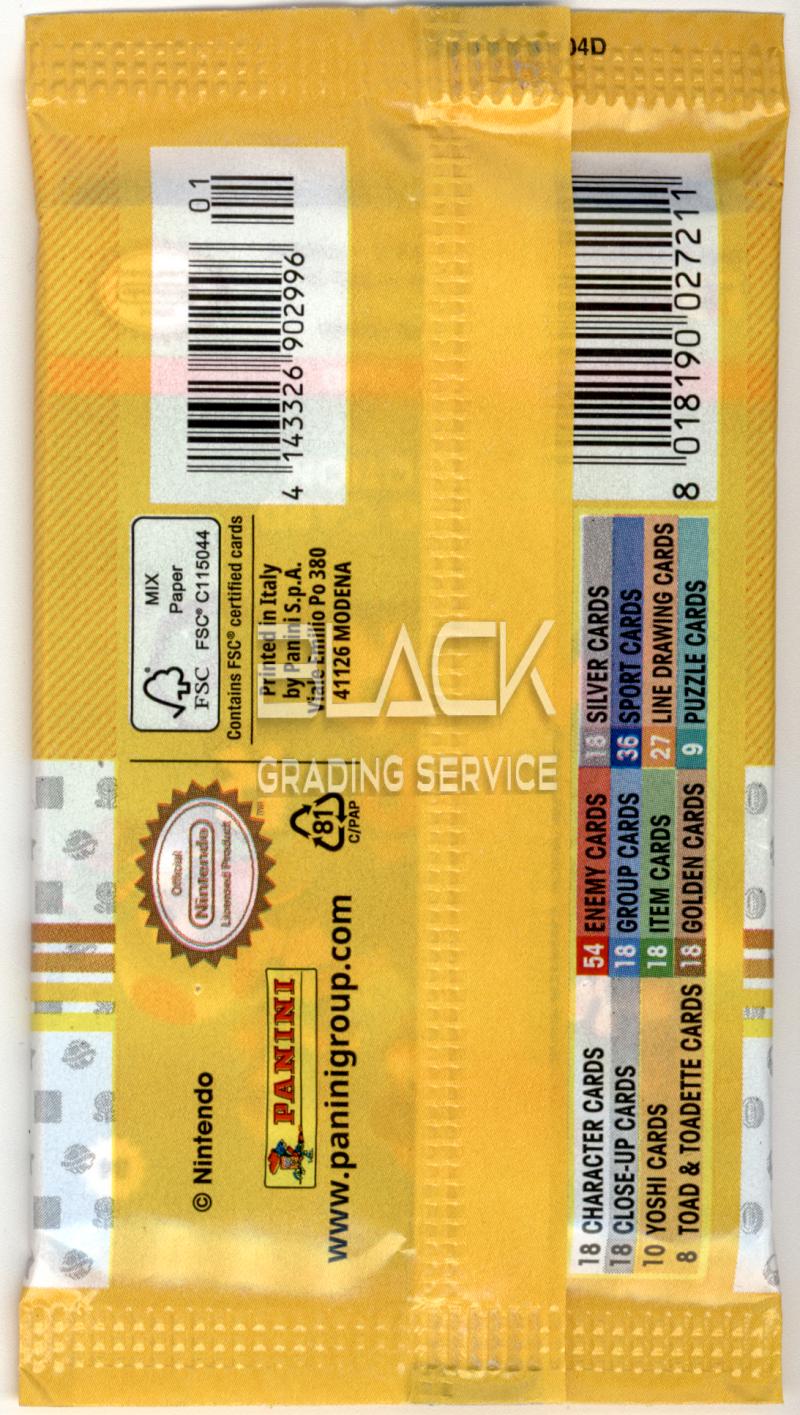 Back - Panini Super Mario Trading Card Collection