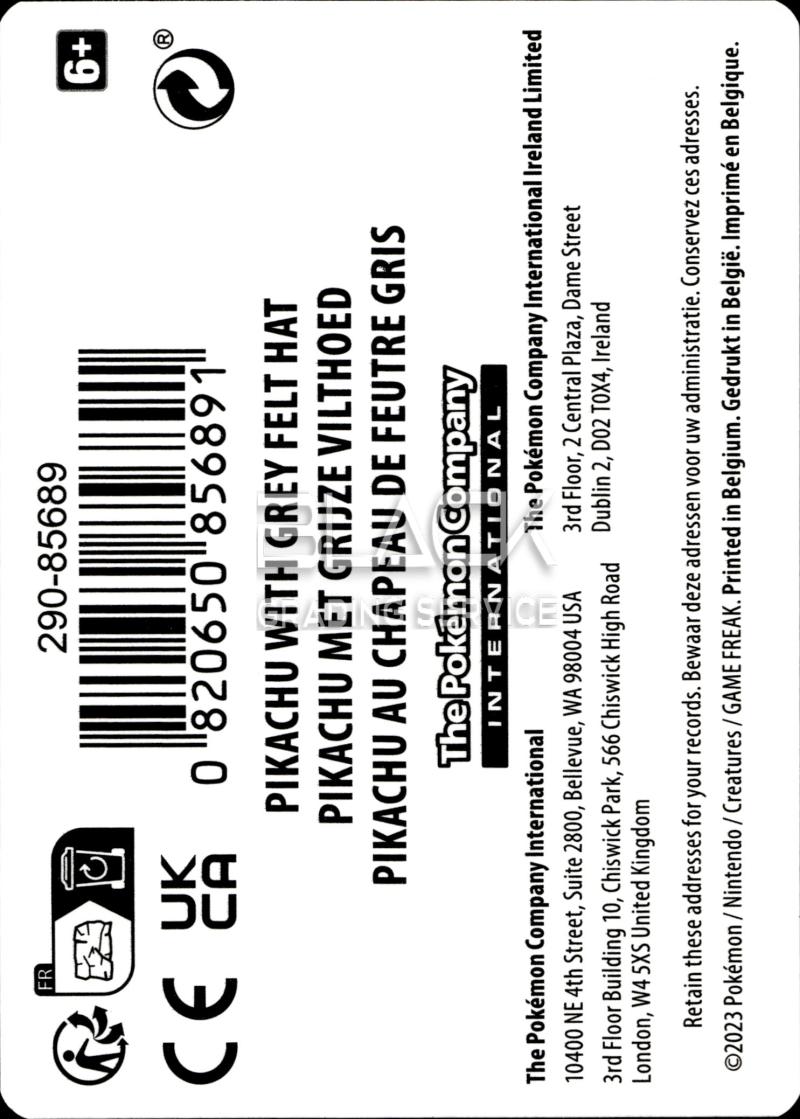 Back - Pokemon S&V EN 1853-1890 Self-Portrait with Grey Felt Hat