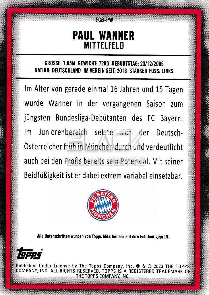 Back - Topps Team Set FC Bayern