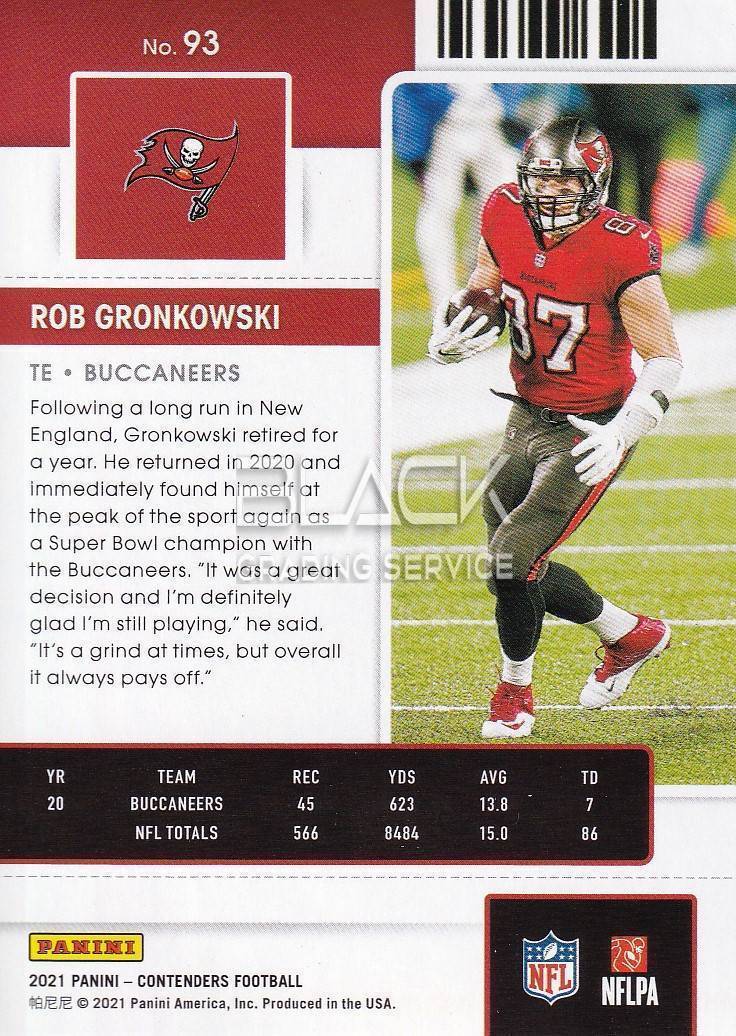 Back - Panini Contenders 