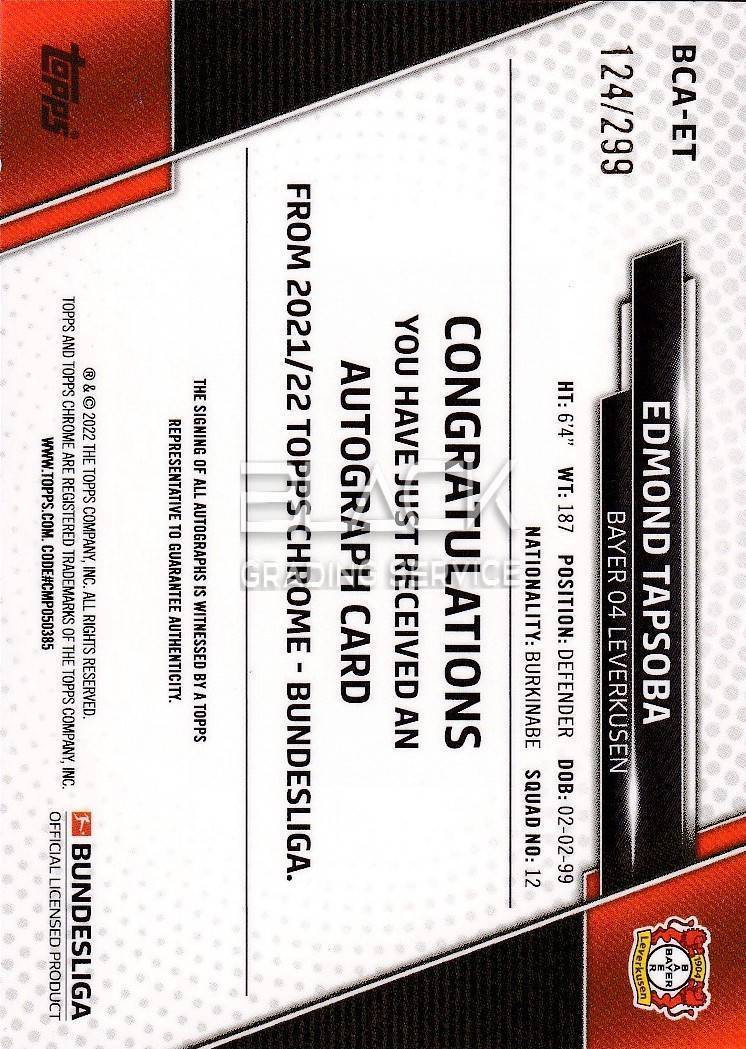 Back - Topps CHROME Bundesliga