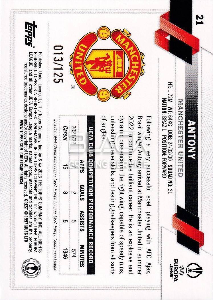 Back - Topps EN Uefa Club Competitions