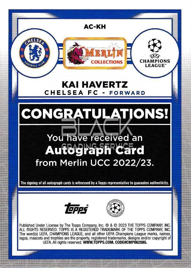 Back - Topps Merlin UCC