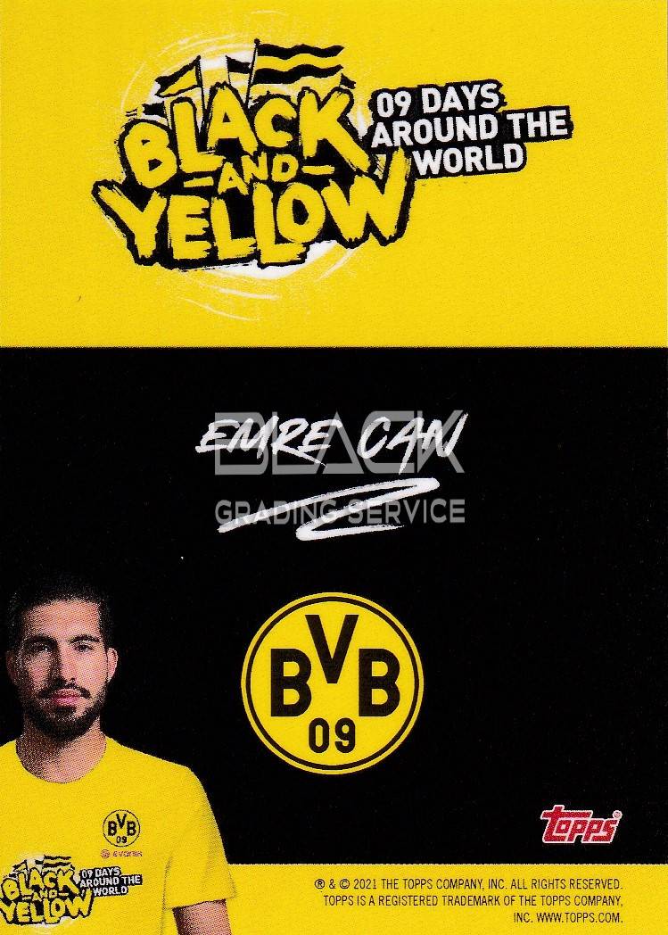 Back - Topps BVB Black and Yellow