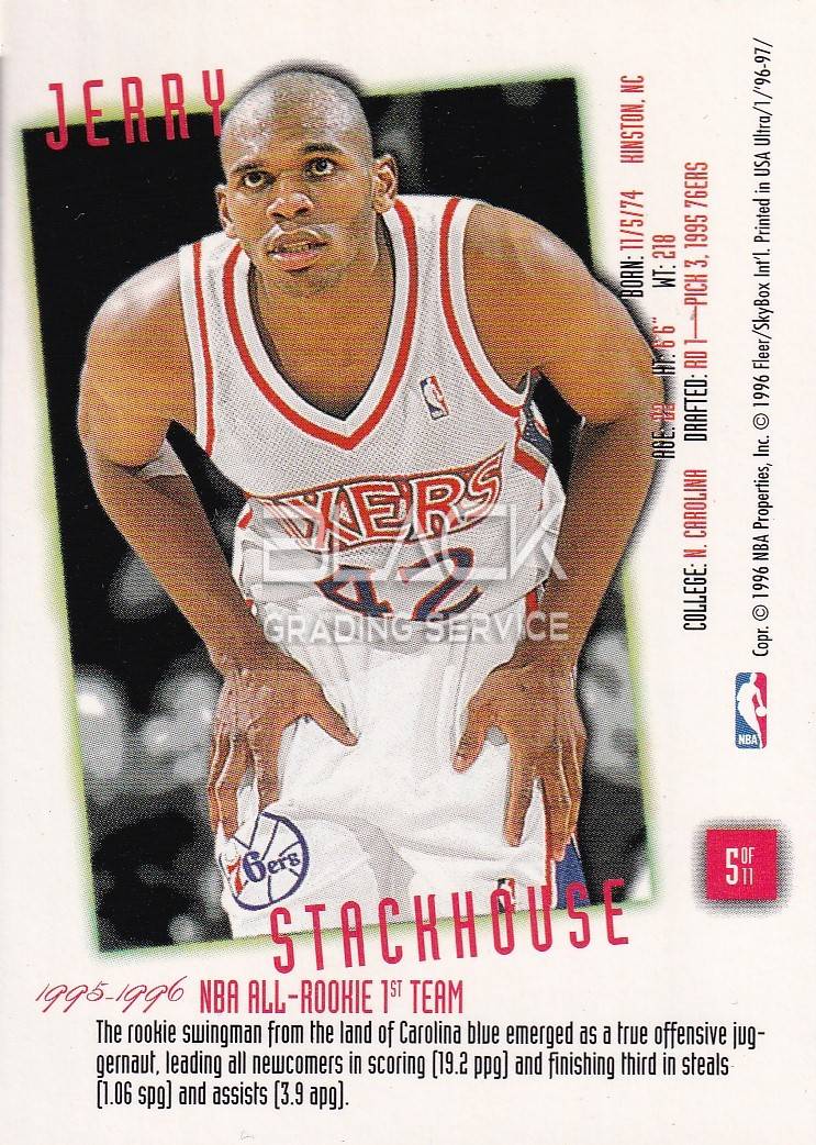 Back - Fleer Ultra Rookie Flashback