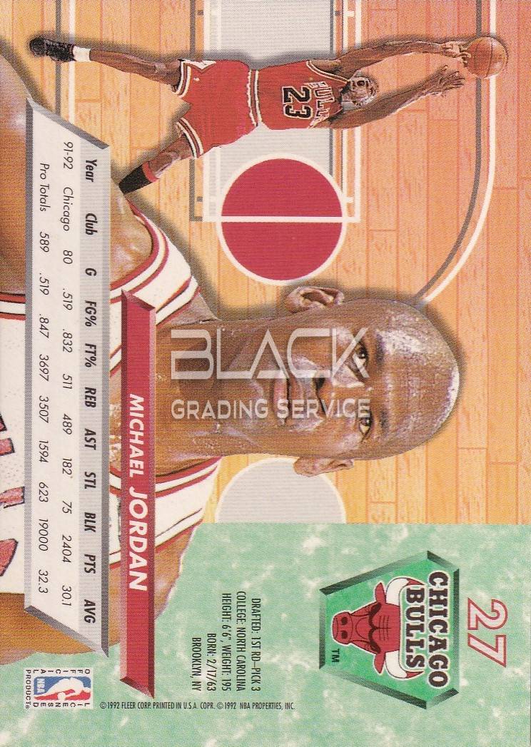 Back - Fleer Ultra Chicago Bulls - Guard