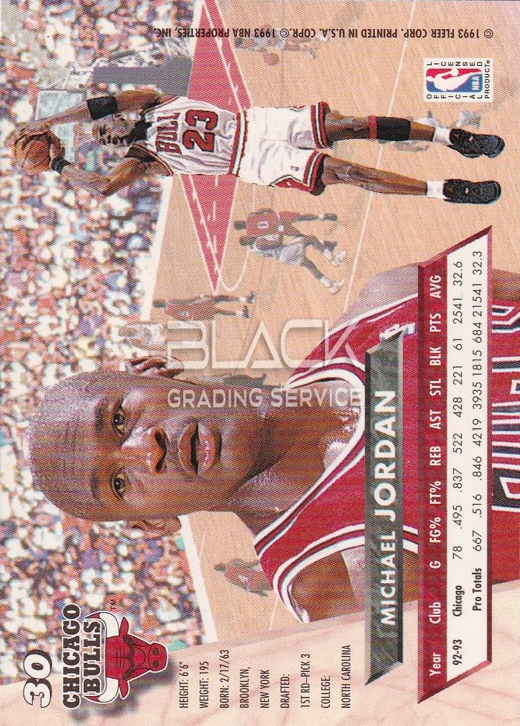 Back - Fleer Ultra Chicago Bulls