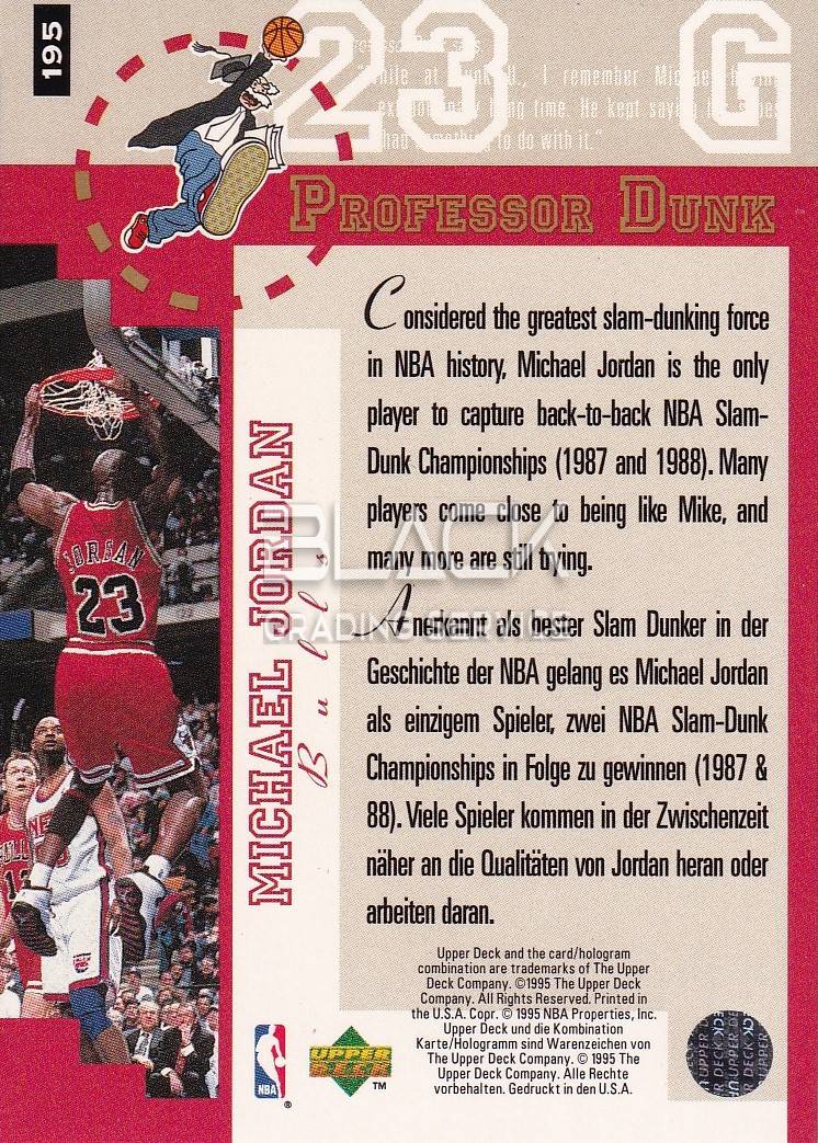 Back - Upper Deck Collector's Choice Professor Dunk