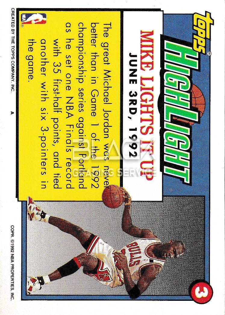 Back - Topps Highlight