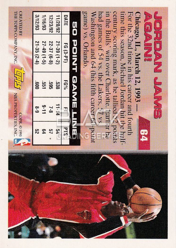 Back - Topps 50 Point Club