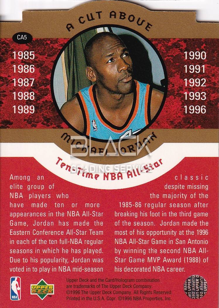 Back - Upper Deck A Cut Above