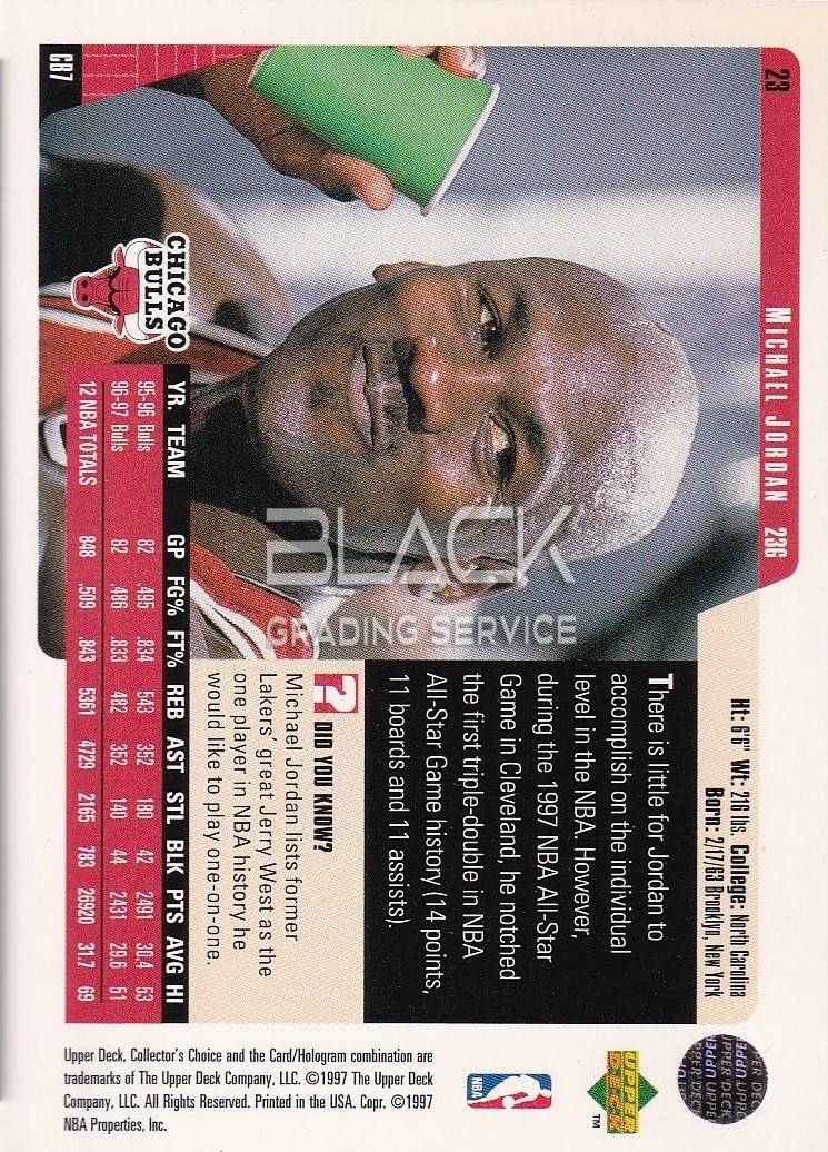 Back - Upper Deck Collector's Choice