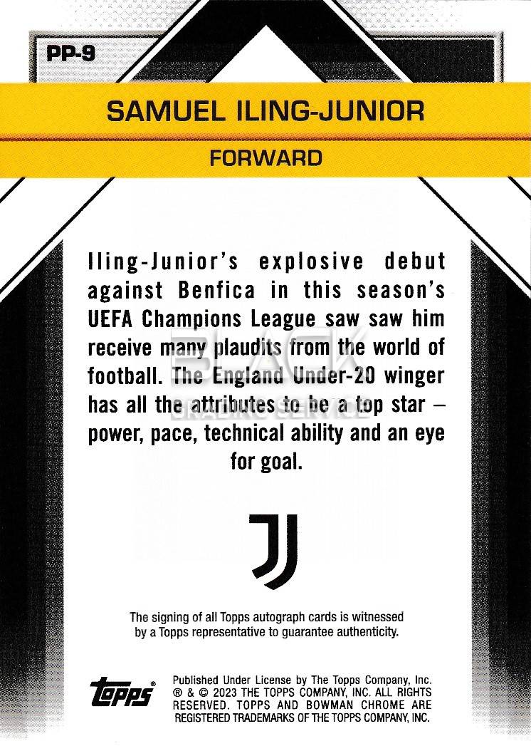 Back - Topps Chrome Juventus