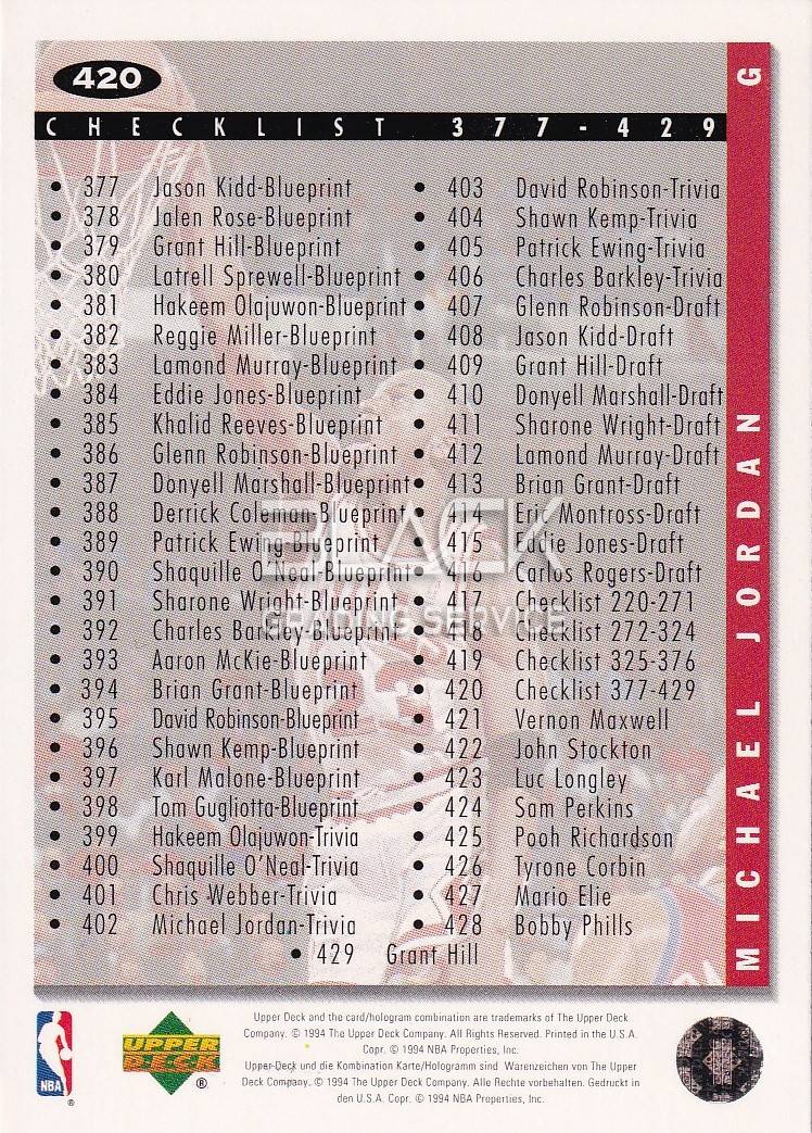 Back - Upper Deck Collector's Choice