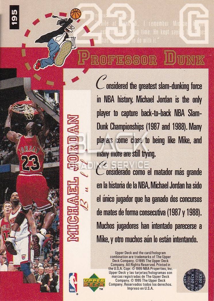 Back - Upper Deck Collector's Choice Professor Dunk
