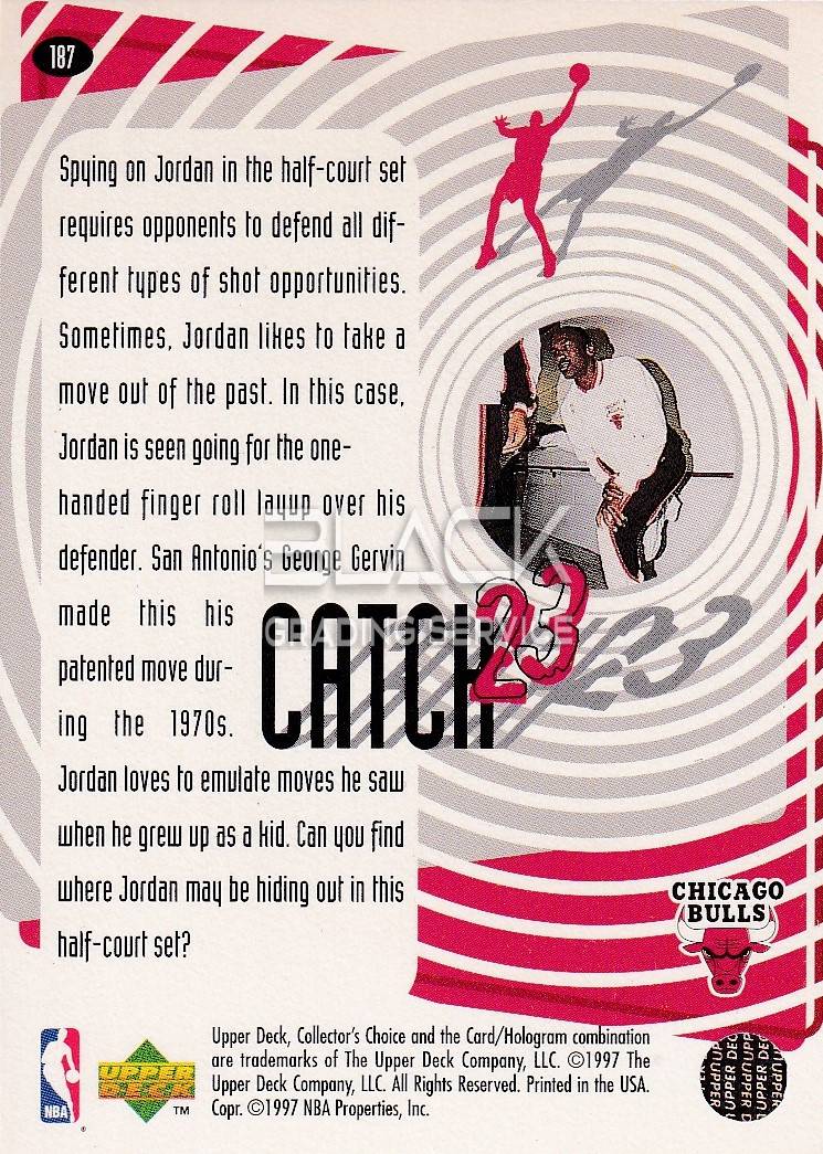 Back - Upper Deck Collector's Choice Catch 23 - Finger Roll