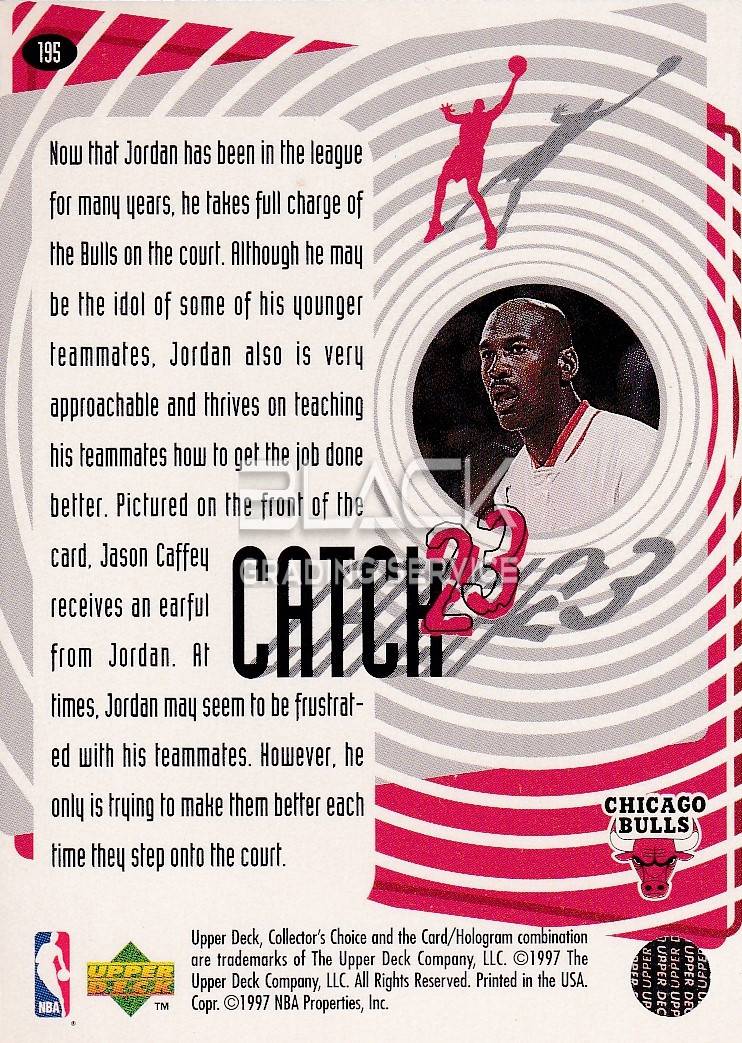 Back - Upper Deck Collector's Choice Catch 23 - Natural - Born Leader