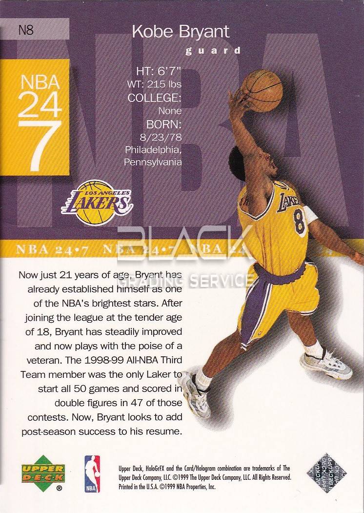 Back - Upper Deck HoloGrFX NBA24/7