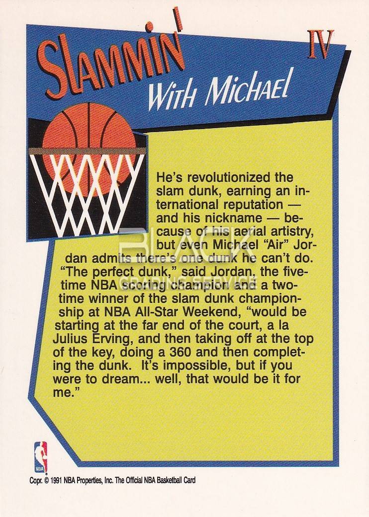 Back - NBA HOOPS Slam Dunk Champion 87/88
