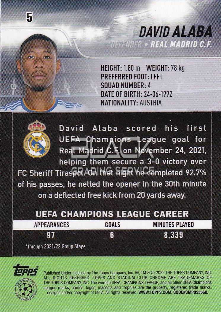 Back - Topps UEFA CL Stadium Club Chrome