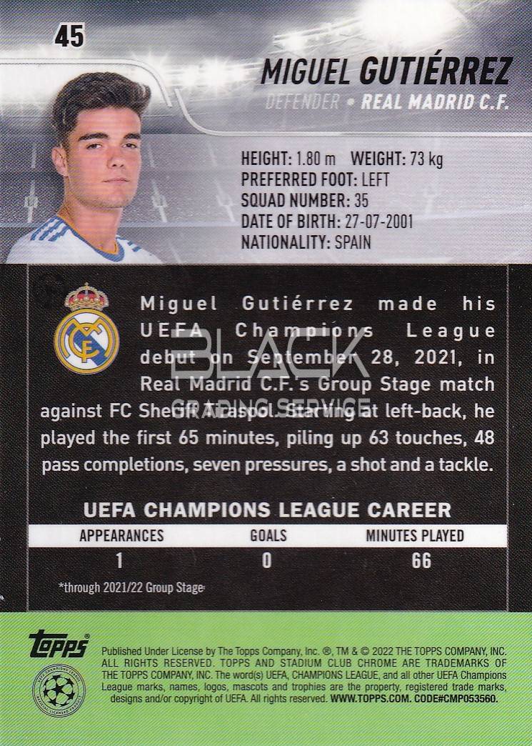 Back - Topps UEFA CL Stadium Club Chrome