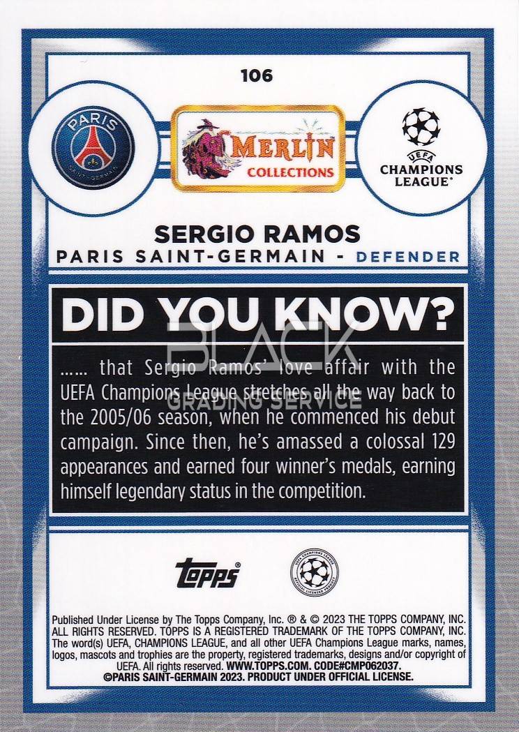 Back - Topps UEFA CL Merlin Collections