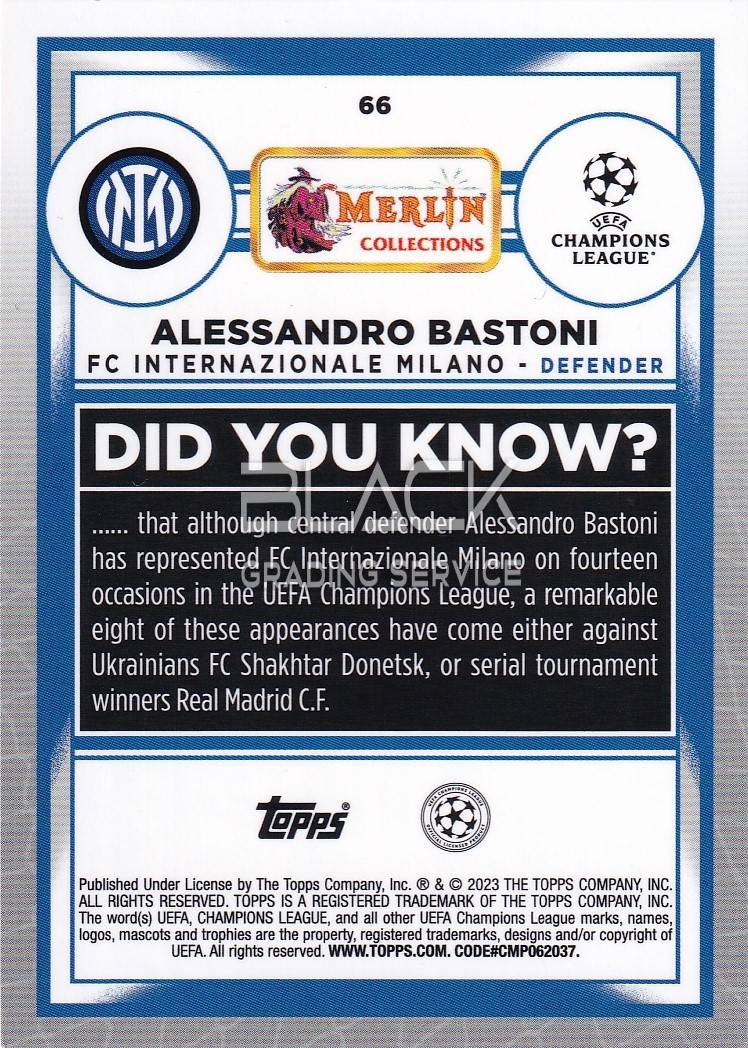 Back - Topps UEFA CL Merlin Collections