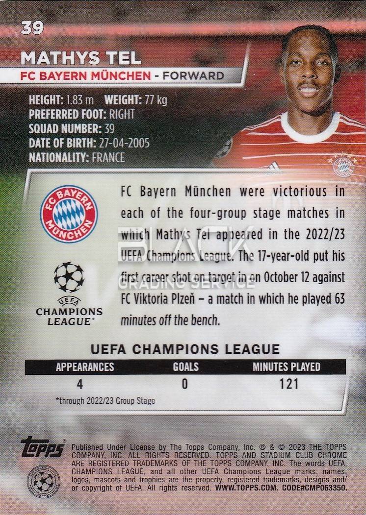 Back - Topps UEFA CL Stadium Club Chrome