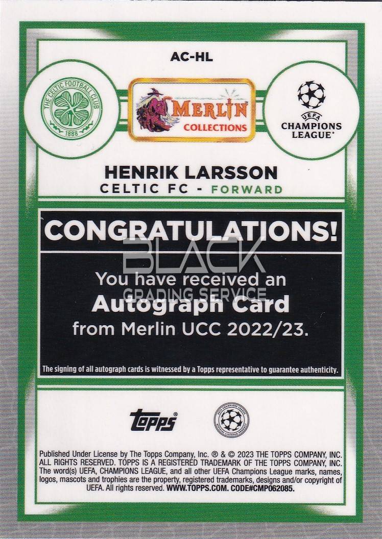 Back - Topps UEFA CL Merlin Collections