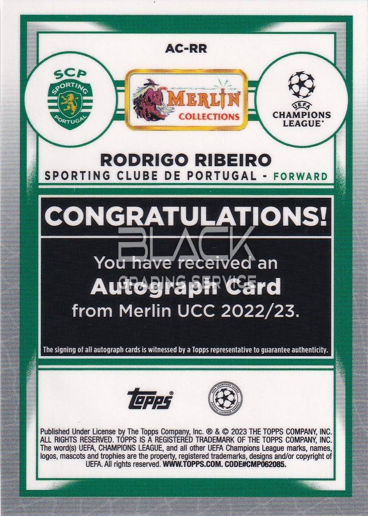 Back - Topps UEFA CL Merlin Collections