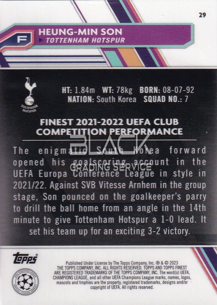 Back - Topps UEFA CL Topps Finest
