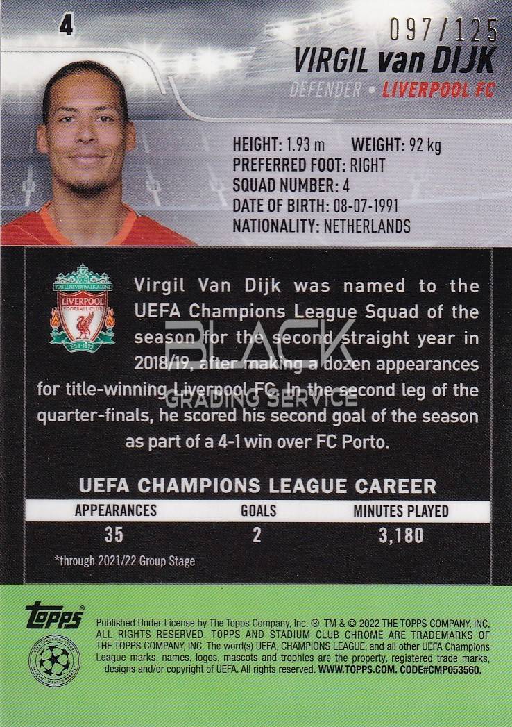 Back - Topps UEFA CL Stadium Club Chrome