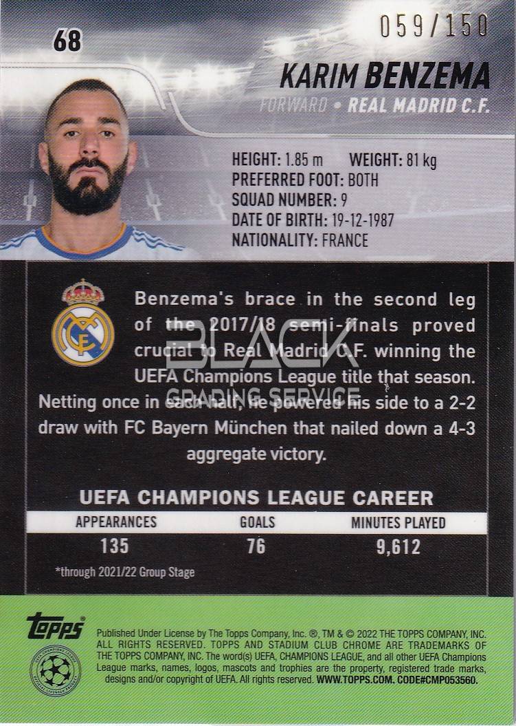 Back - Topps UEFA CL Stadium Club Chrome