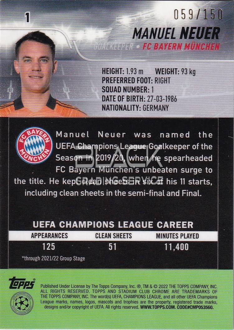 Back - Topps UEFA CL Stadium Club Chrome