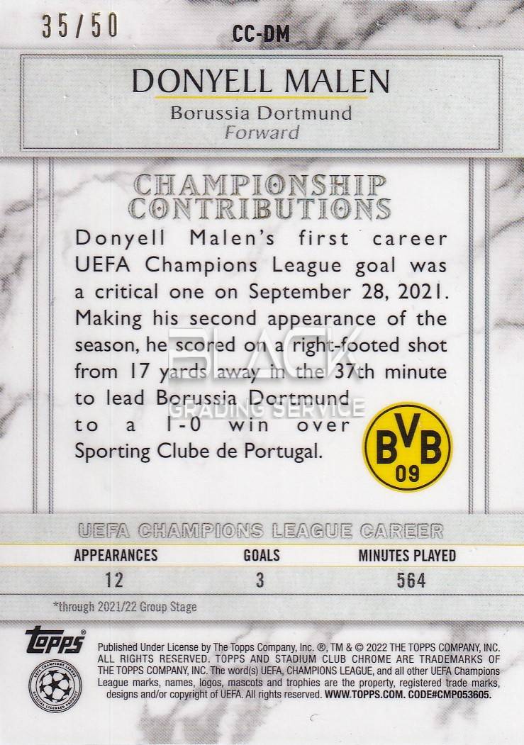 Back - Topps UEFA CL Stadium Club Chrome